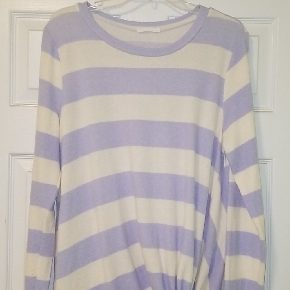 Periwinkle stripe sweater
